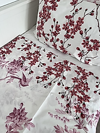 Elorenest pembe kuş bahçesi çift kişilik nevresim takımı
